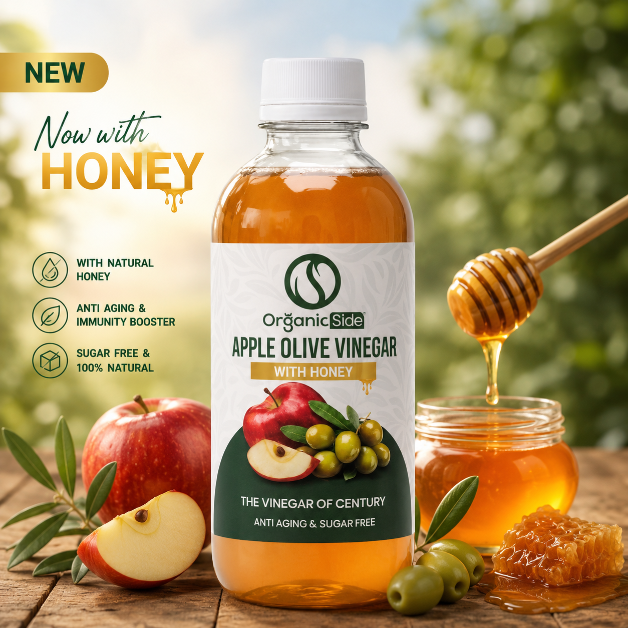 Apple Olive Vinegar | Pakistan's First Apple Cider Vinegar with Olive Extract