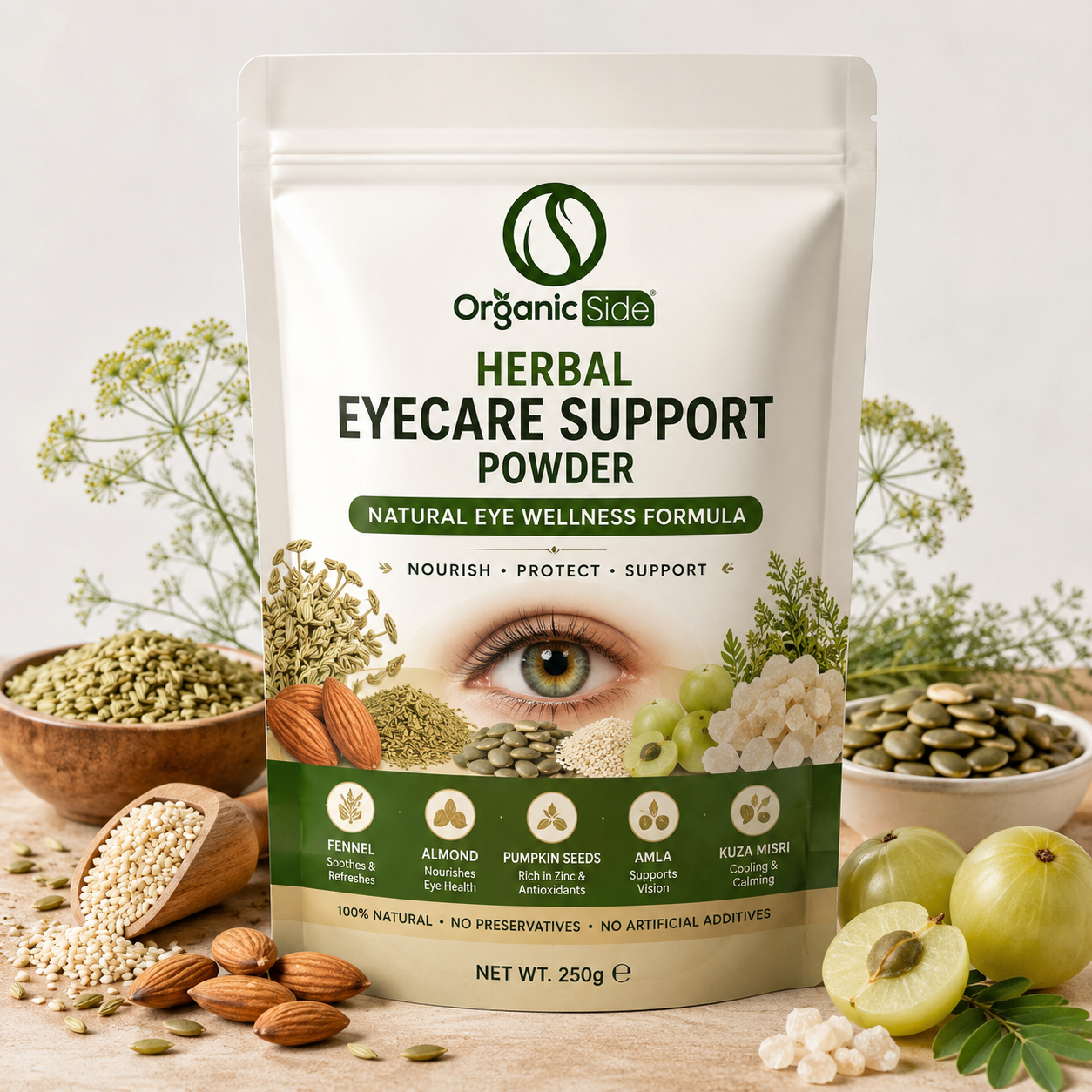 Herbal EyeCare Support Powder - Natural Eye Wellness Formula
