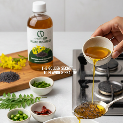Mustard Oil Cold Pressed (100% Pure)