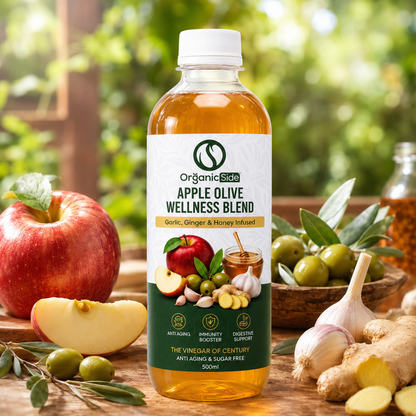 Apple Olive Wellness Blend – Apple Olive Vinegar with Garlic, Ginger & Honey - Cardio Clean